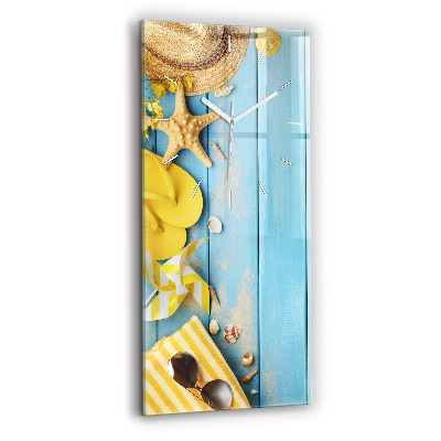 Vertical wall clock Beach accessories and boards