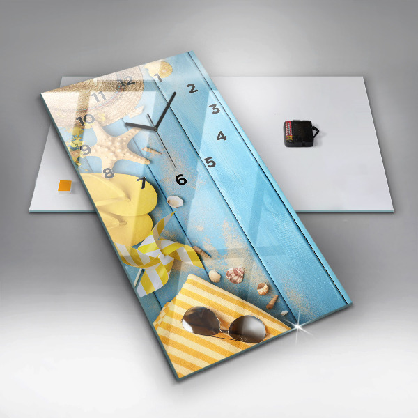 Vertical wall clock Beach accessories and boards