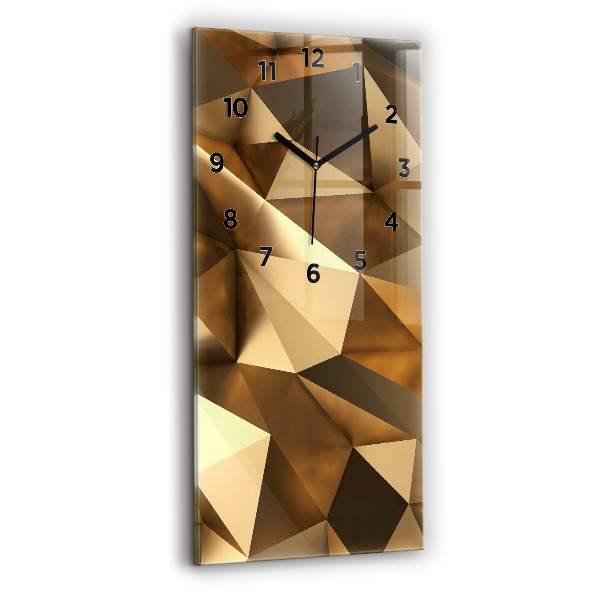 Vertical wall clock Geometric texture