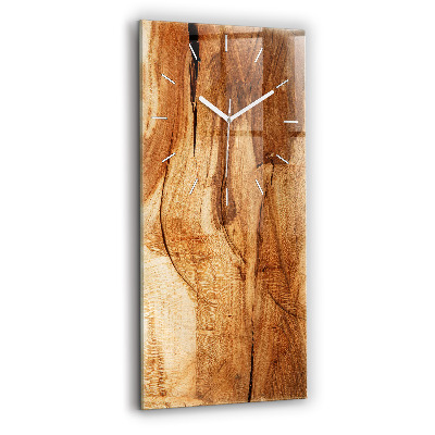 Vertical wall clock Wood texture