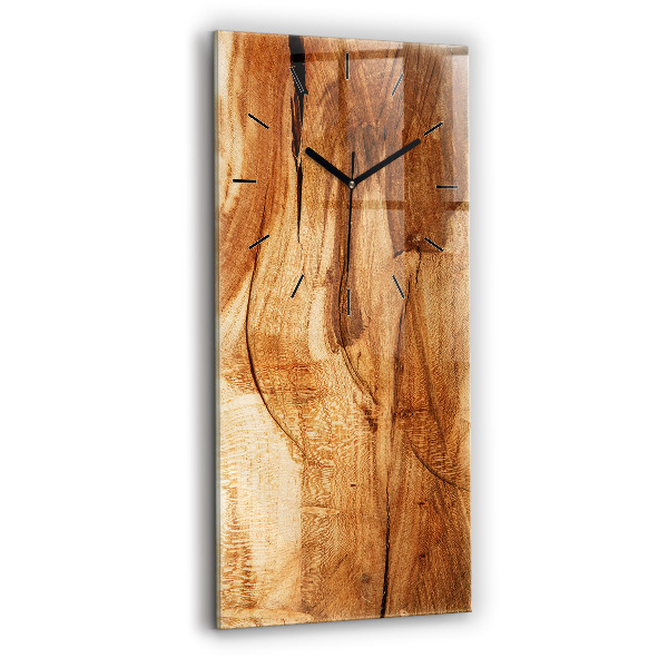 Vertical wall clock Wood texture