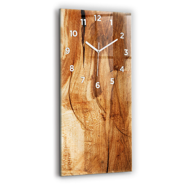 Vertical wall clock Wood texture