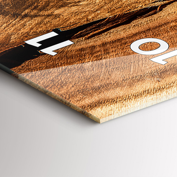 Vertical wall clock Wood texture