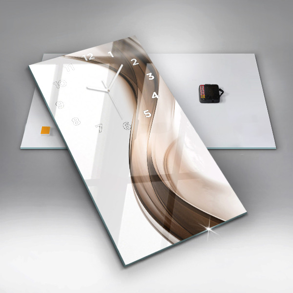 Vertical wall clock Abstraction line