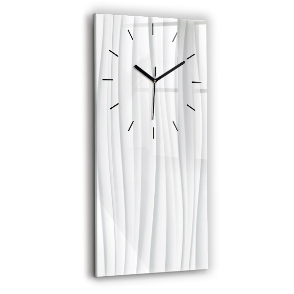 Vertical wall clock Waves texture