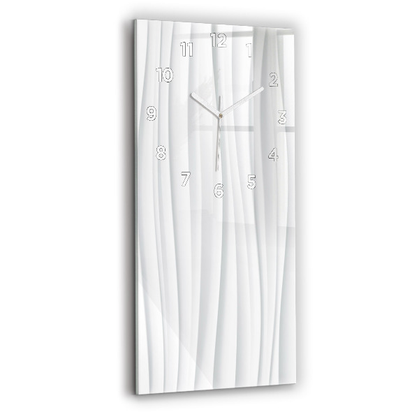 Vertical wall clock Waves texture