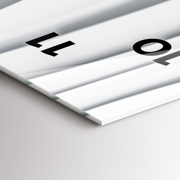 Vertical wall clock Waves texture