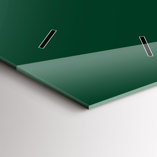 Vertical wall clock Color bottle green