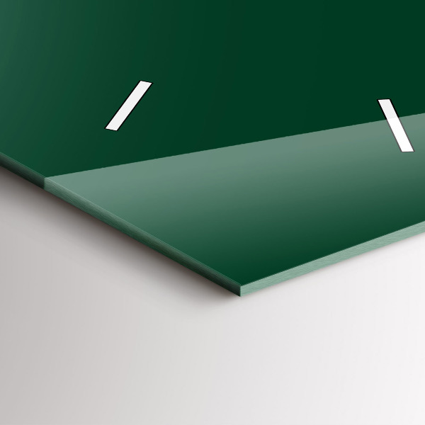 Vertical wall clock Color bottle green