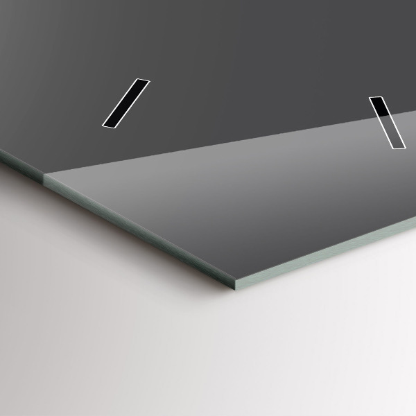 Vertical wall clock Color gray