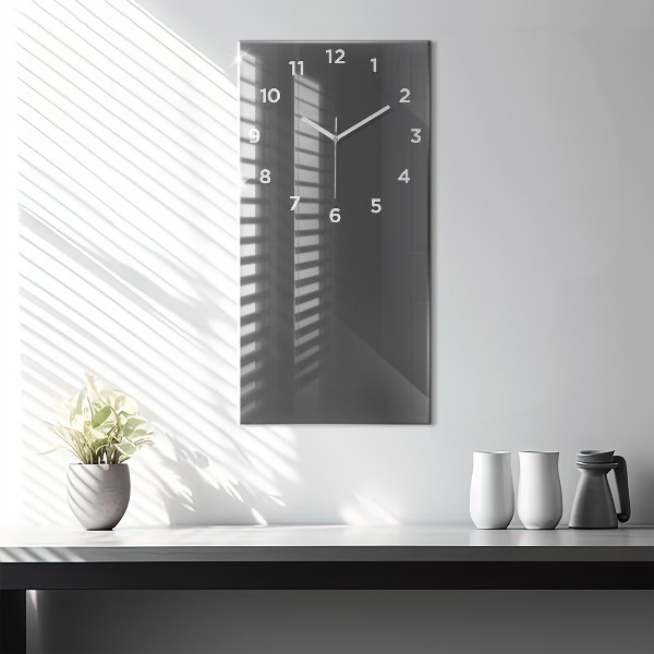 Vertical wall clock Color gray