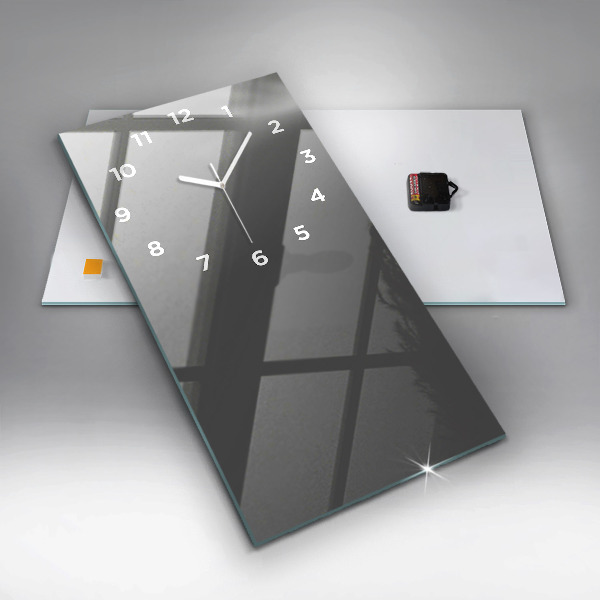 Vertical wall clock Color gray