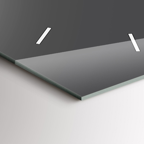 Vertical wall clock Color gray