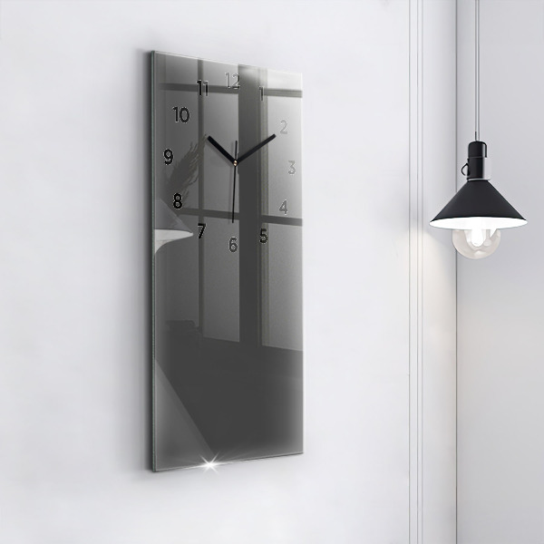Vertical wall clock Color gray