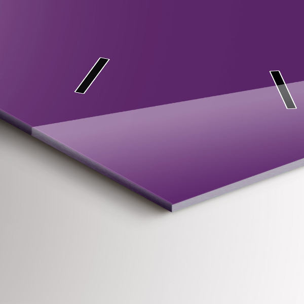 Vertical wall clock Violet