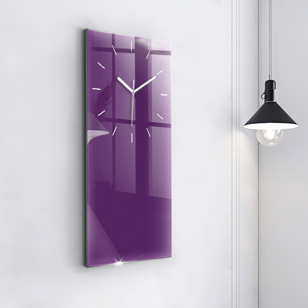 Vertical wall clock Violet