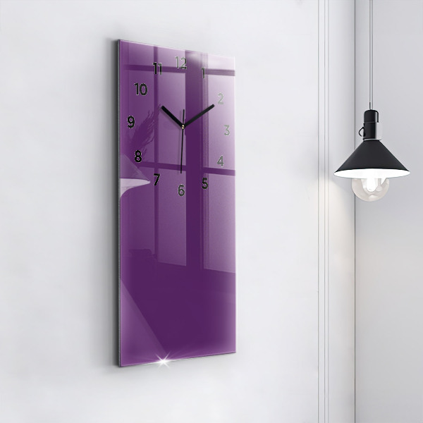 Vertical wall clock Violet
