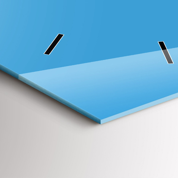 Vertical wall clock Color blue