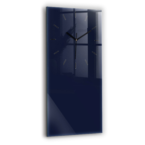 Vertical wall clock Color dark navy blue