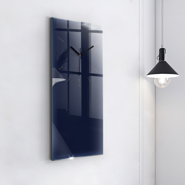 Vertical wall clock Color dark navy blue