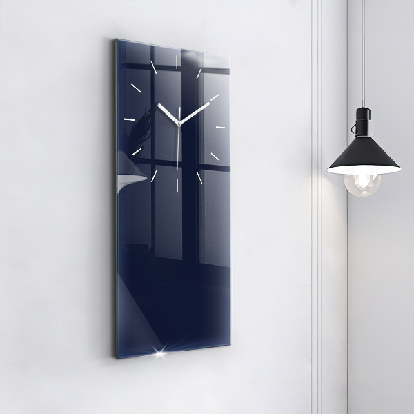 Vertical wall clock Color dark navy blue