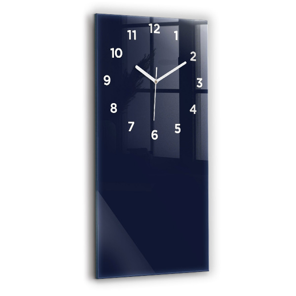Vertical wall clock Color dark navy blue