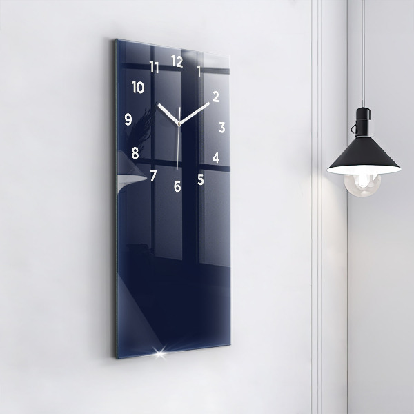 Vertical wall clock Color dark navy blue