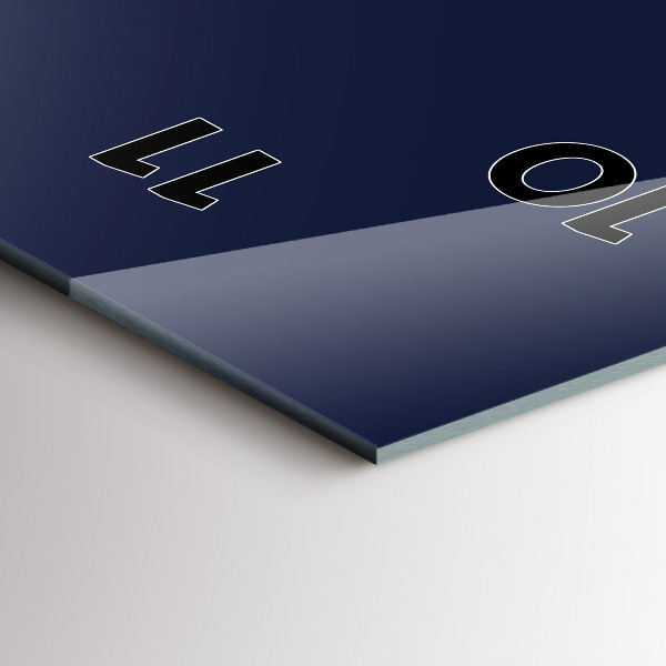 Vertical wall clock Color dark navy blue