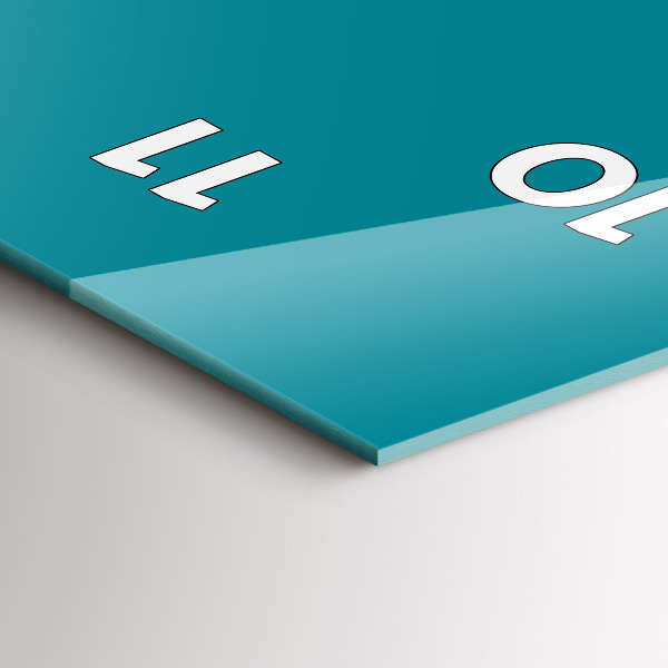 Vertical wall clock Sea color