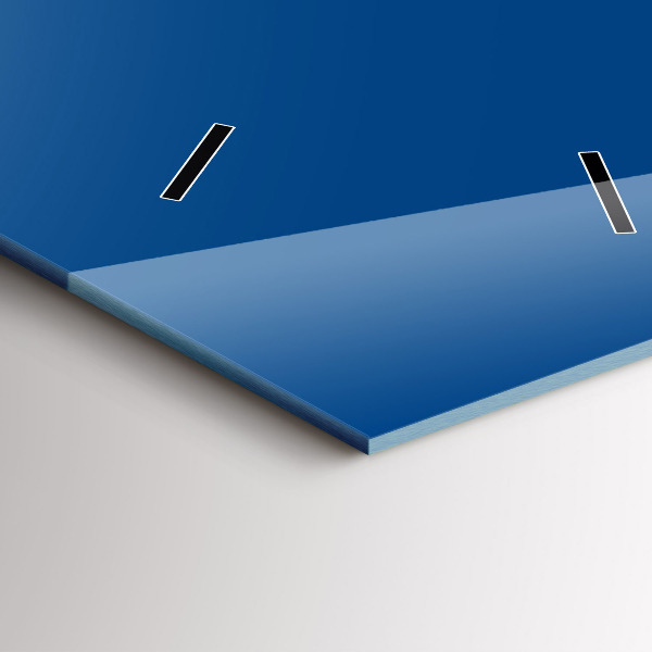 Vertical wall clock Blue color