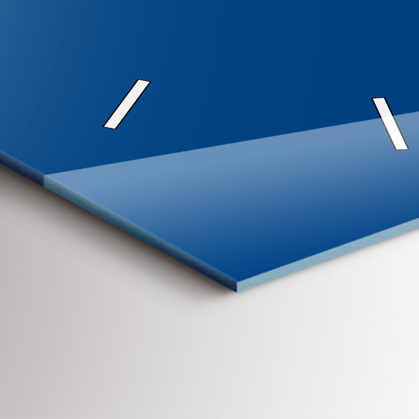 Vertical wall clock Blue color