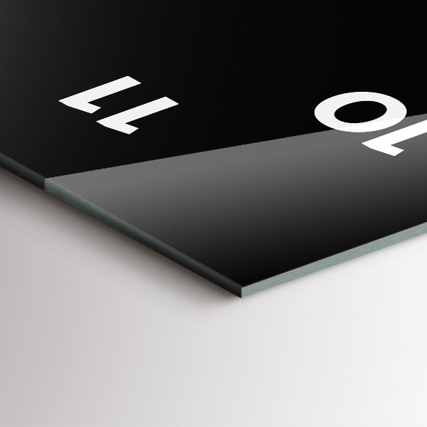 Vertical wall clock Color black