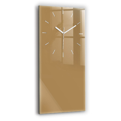 Vertical wall clock Color dark beige