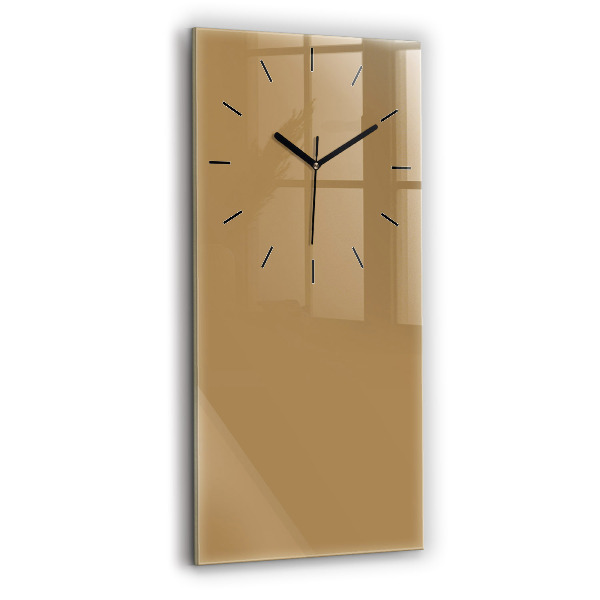 Vertical wall clock Color dark beige