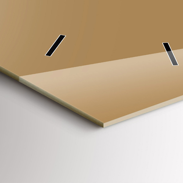 Vertical wall clock Color dark beige