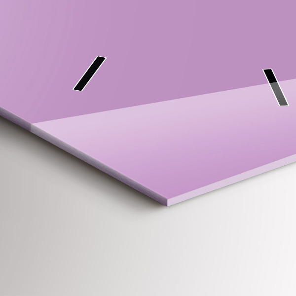 Vertical wall clock Lilac color