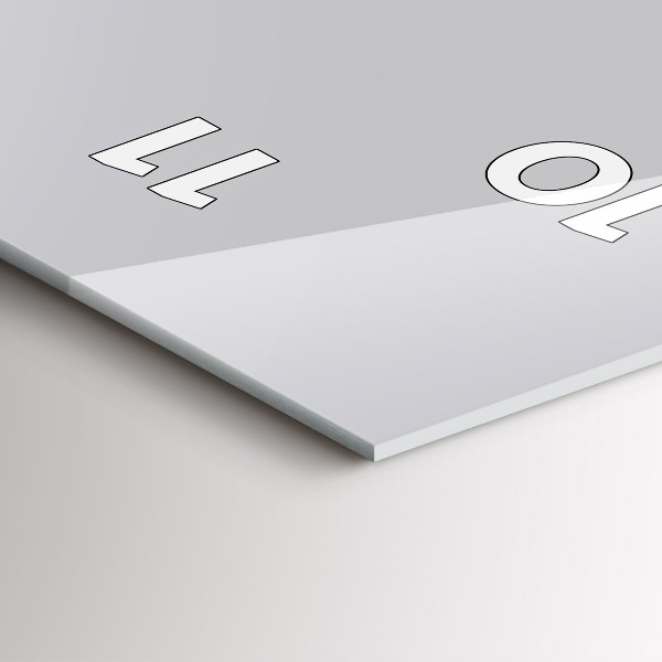 Vertical wall clock Color light gray