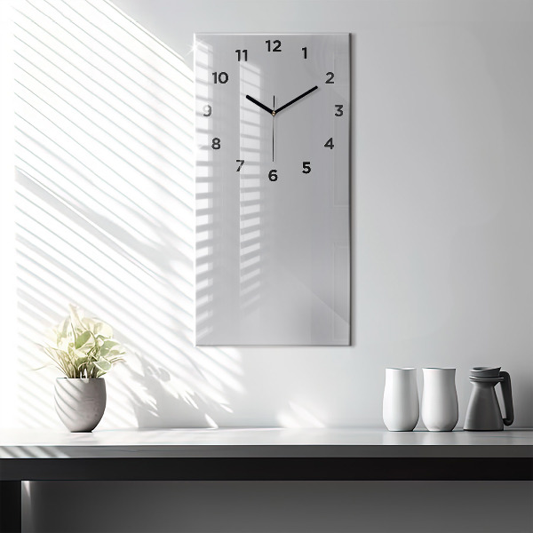 Vertical wall clock Color light gray
