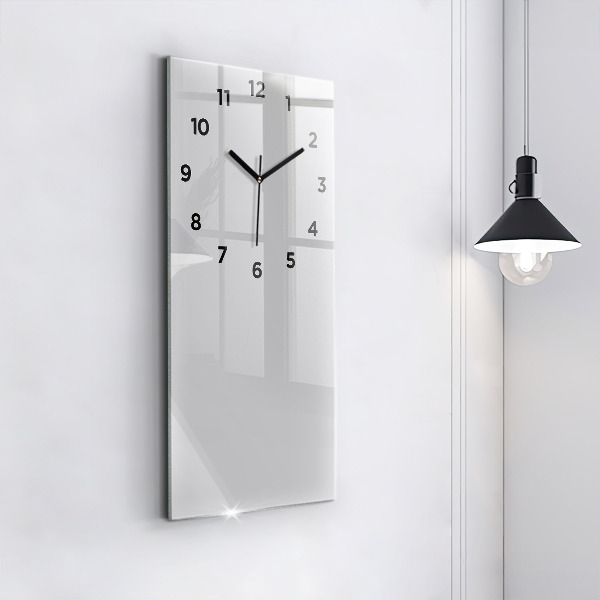 Vertical wall clock Color light gray