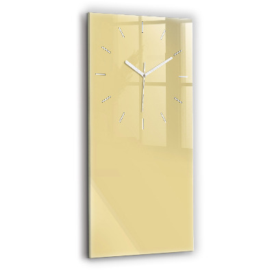 Vertical wall clock Cream color