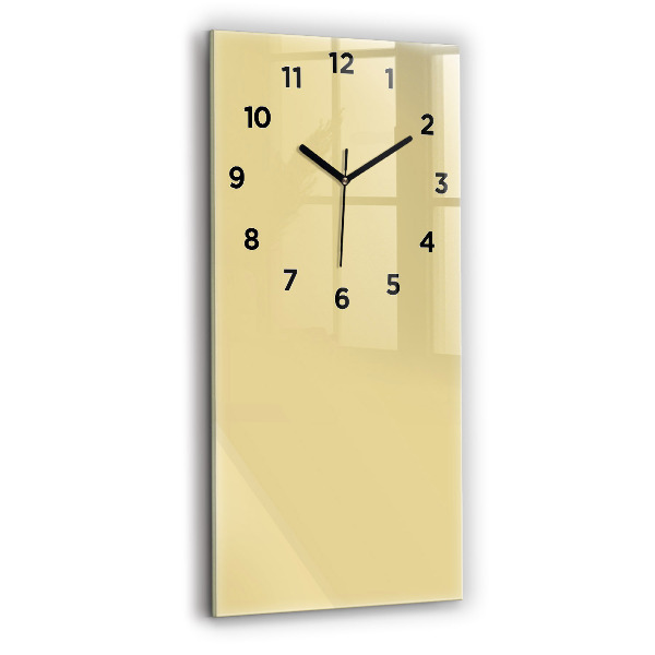 Vertical wall clock Cream color
