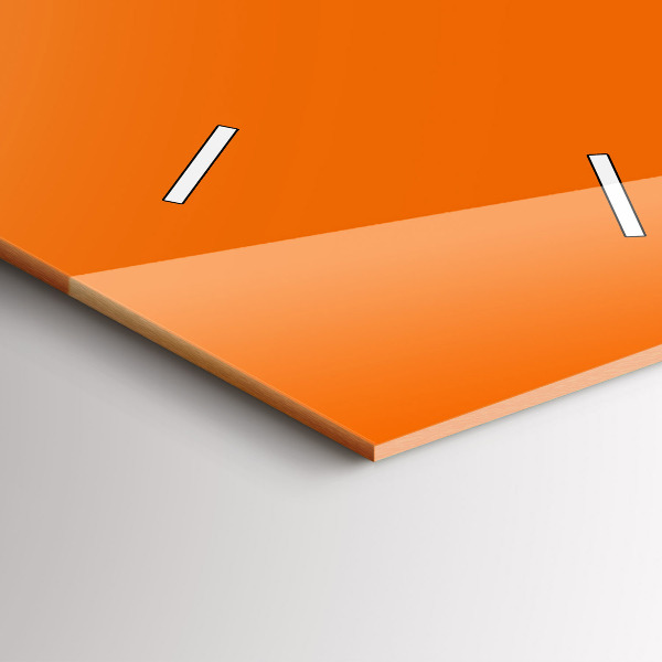 Vertical wall clock Orange color