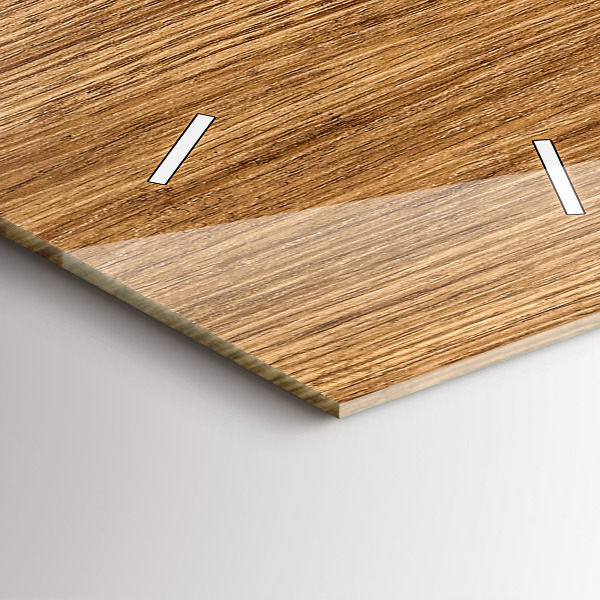 Vertical wall clock Light wood