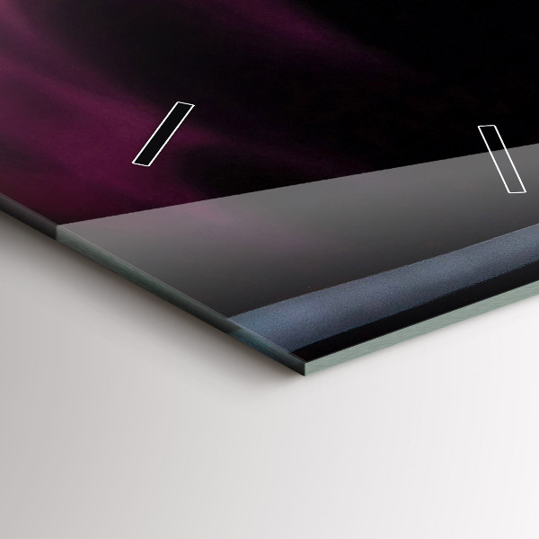 Vertical wall clock Red wine