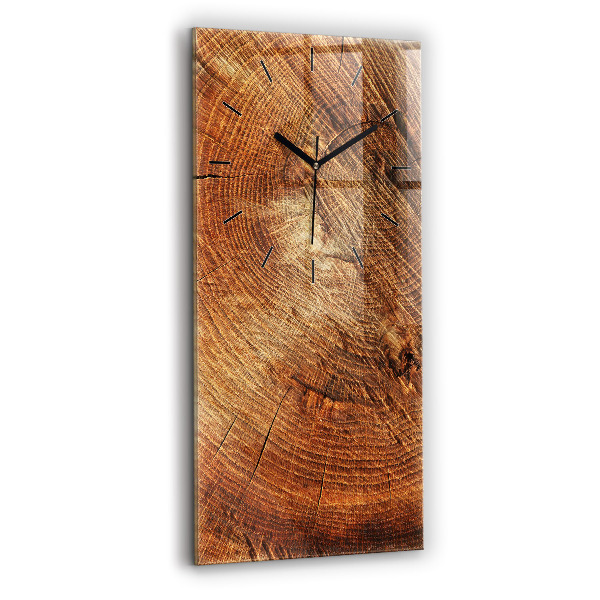 Vertical wall clock Old tree stump