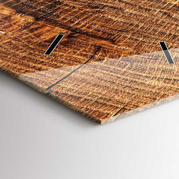 Vertical wall clock Decorative wood