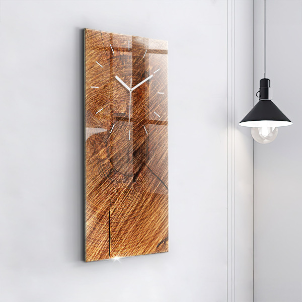 Vertical wall clock Decorative wood