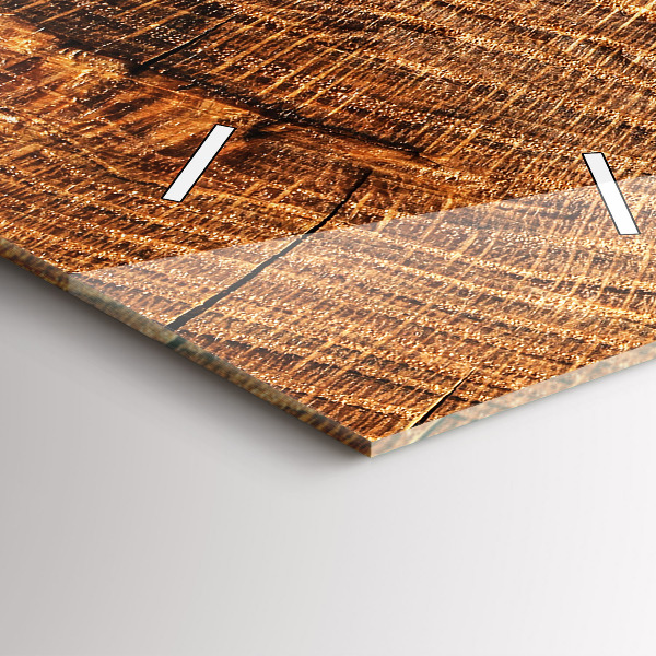 Vertical wall clock Decorative wood