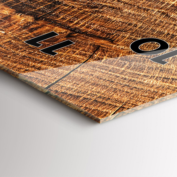 Vertical wall clock Decorative wood