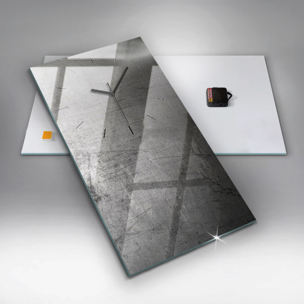 Vertical wall clock Metal wall